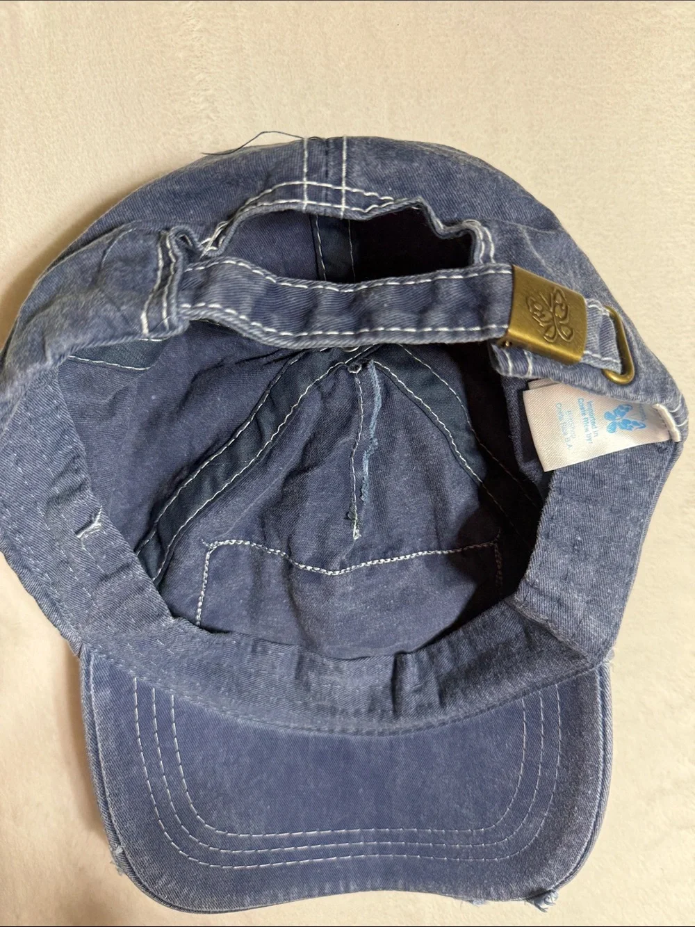 Pura Vida Navy Distressed Baseball Cap